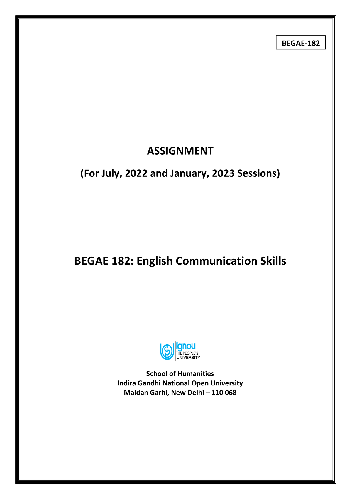 ignou assignment for ba english honours