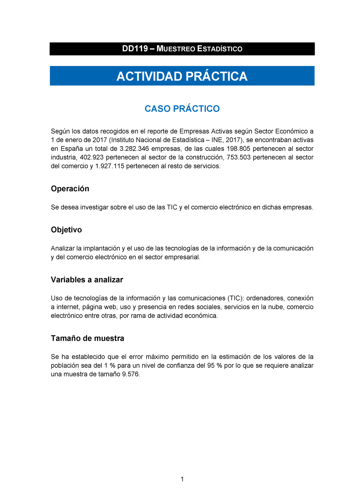 Dd119 Cp Co Esp V2r0 Caso Practico De Muestreo I 1 Dd119 Muestreo EstadÍstico Actividad 6354