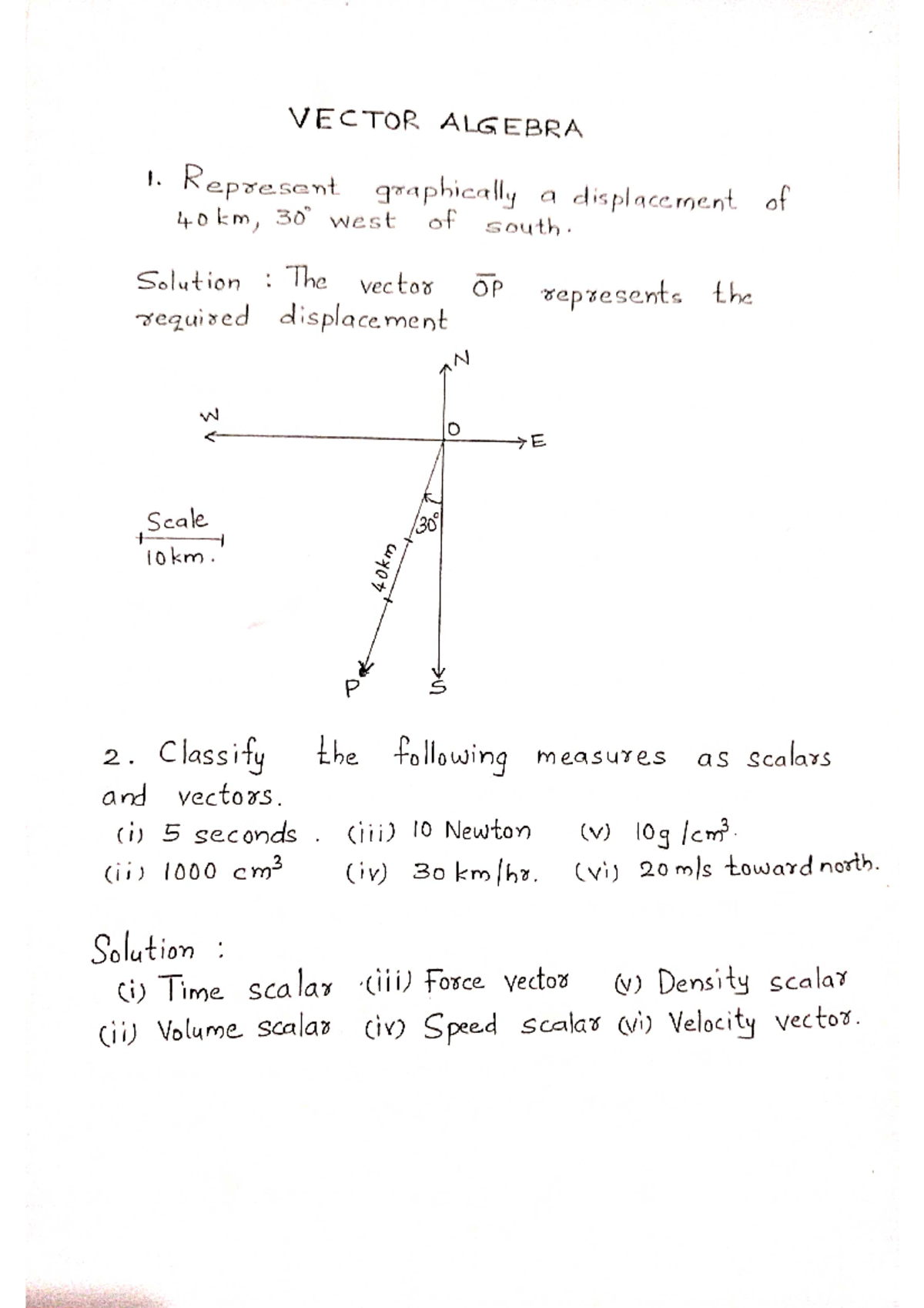 Vectors - This lecture is practice notes - B.tech Electronics and ...