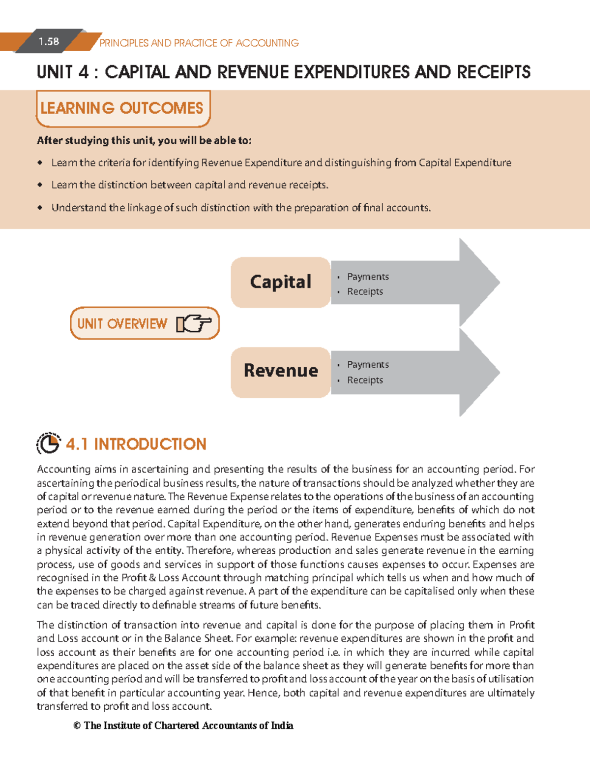Chapter 1C Cap Exp Rev exp 1 PRINCIPLES AND PRACTICE OF ACCOUNTING