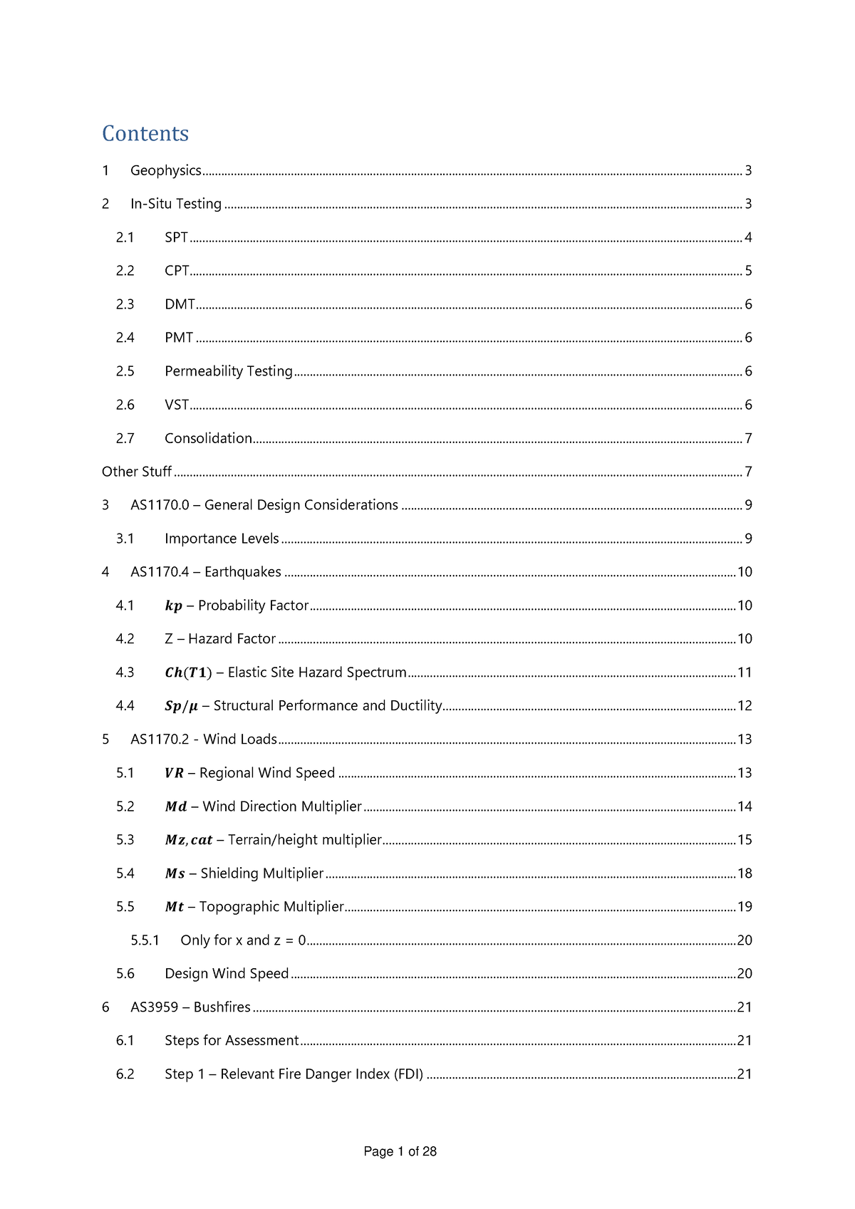 Formulas - formula sheet for engineering site characterisation ...