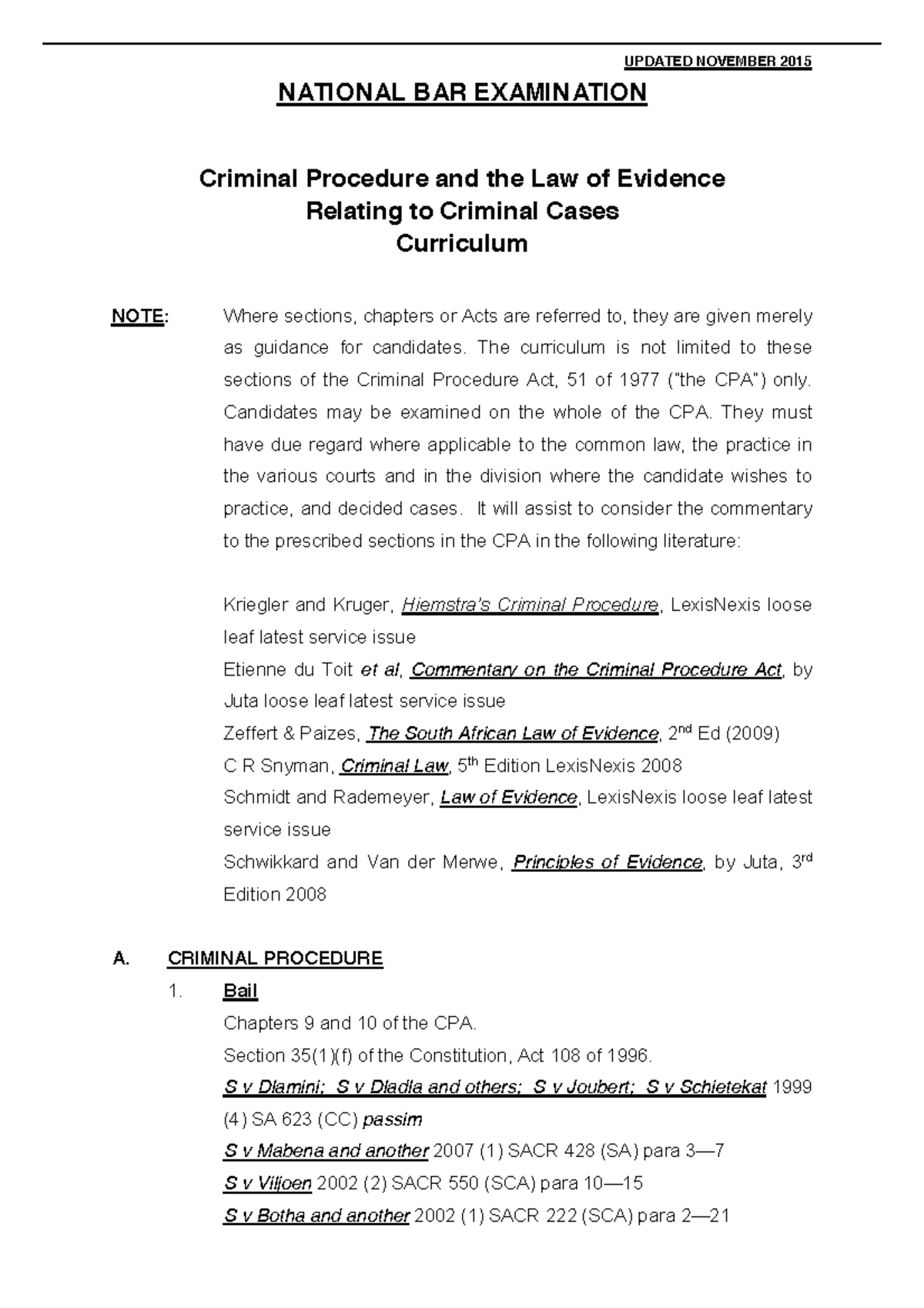 the-law-of-evidence-updated-november-2015-national-bar-examination