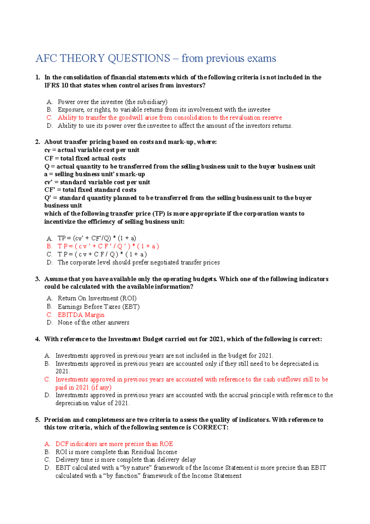 all theory Questions with solutions - AFC THEORY QUESTIONS – from ...