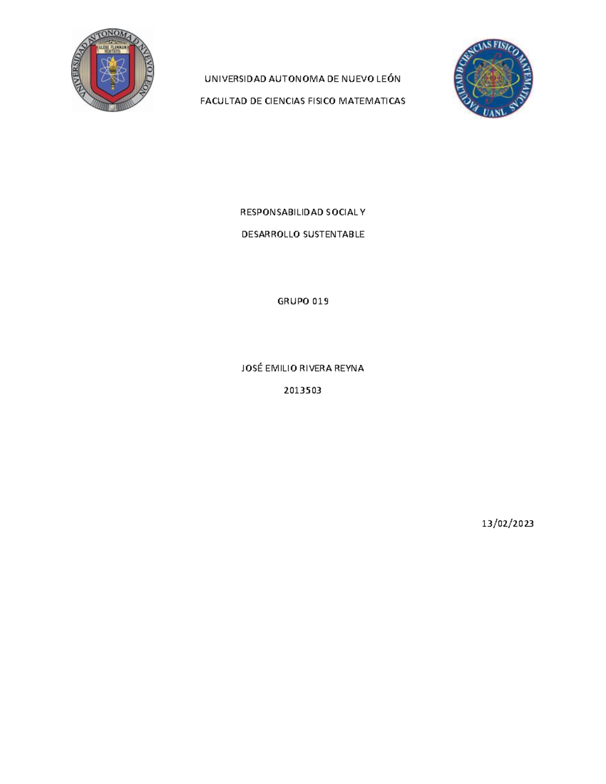 RSy DS JERR EV1 - evidencia 1 - UNIVERSIDAD AUTONOMA DE NUEVO LEÓN ...
