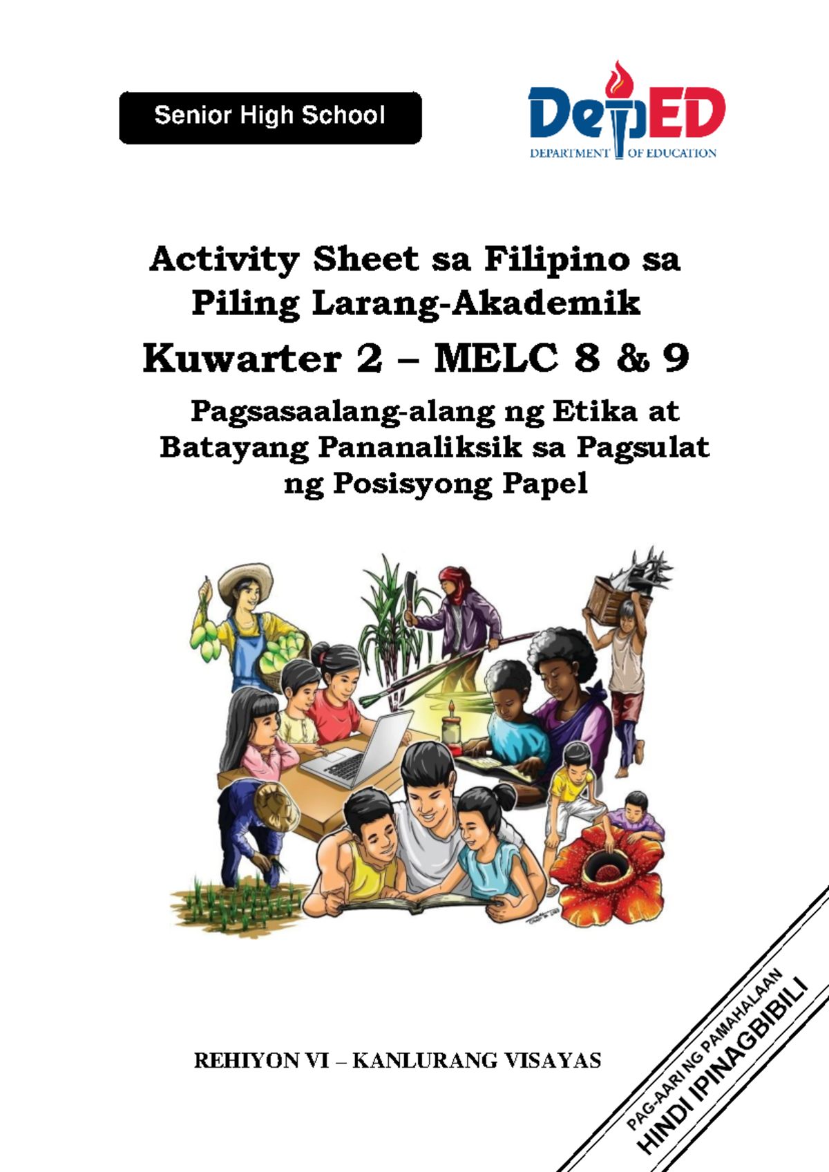 RO LAS SHS Filipino sa Piling Larang - Akademik MELC 7 8 WK 8 - Senior ...