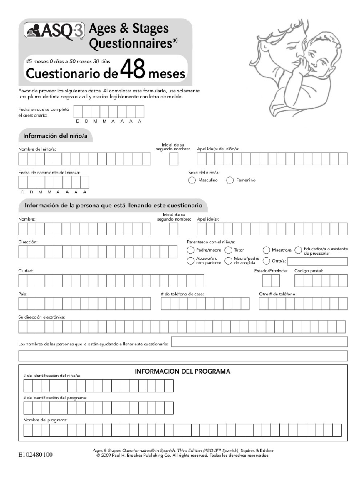 ASQ 48 meses - Psicologia - Studocu