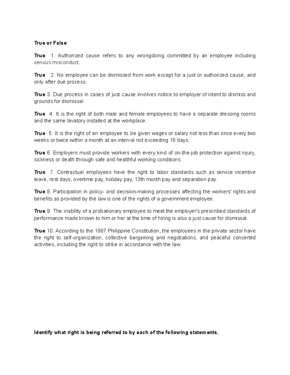 Law Subject Assignment Bachelor of Science in Business Administration