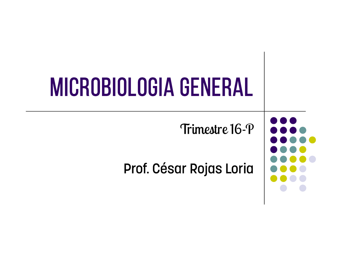 TEMA 6 - Lecture notes 1,3 - Microbiologia General Trimestre 16-P 6 ...