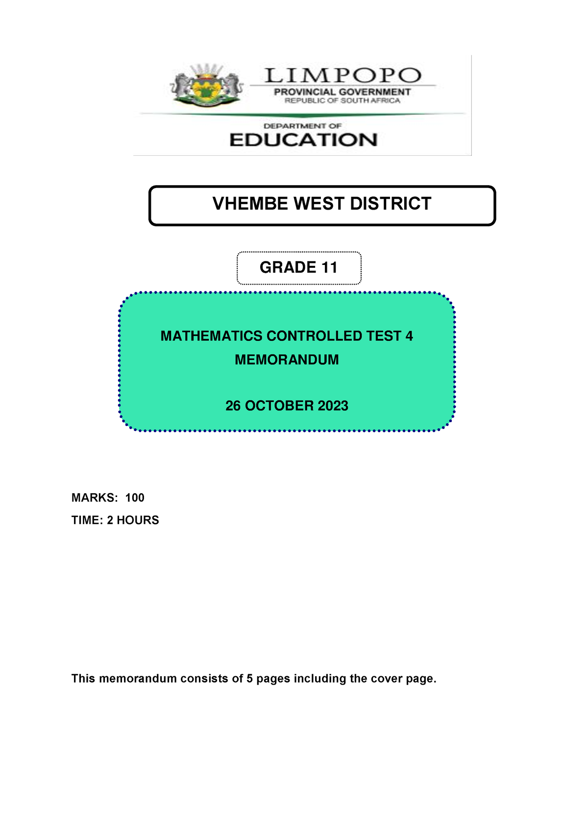 grade 11 mathematics term 2 assignment 2021 memorandum