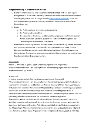 Advanced Workbook Einführung In Das Wissenschaftliche Arbeiten - IU ...