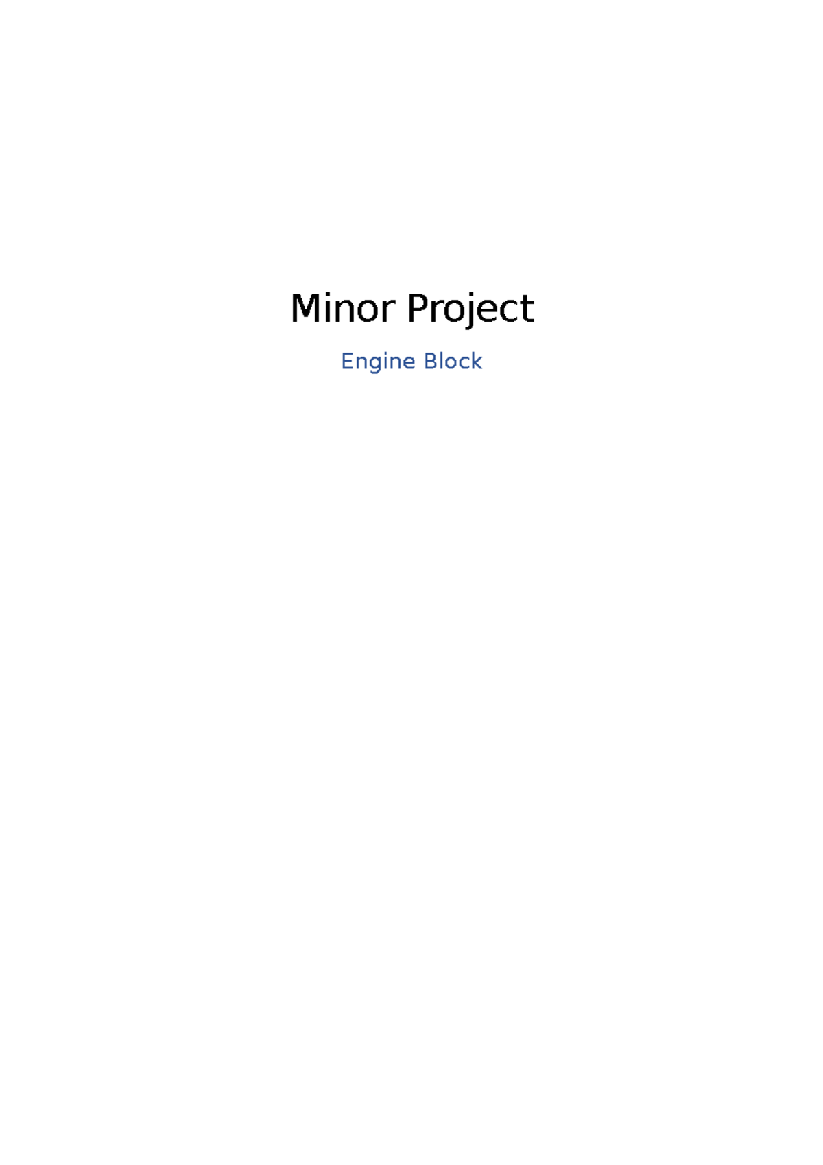 minor-project-minor-project-engine-block-contents-studocu