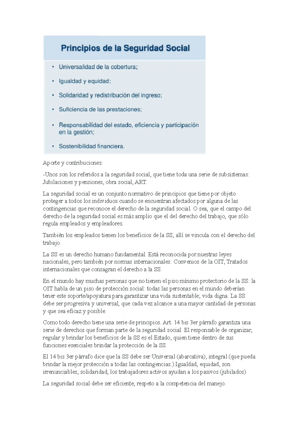 Clase de seguridad social para segundo parcial Derecho del trabajo y la ...