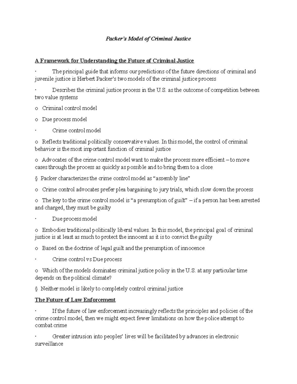 sociology-of-law-2-packer-s-model-of-criminal-justice-a-framework-for