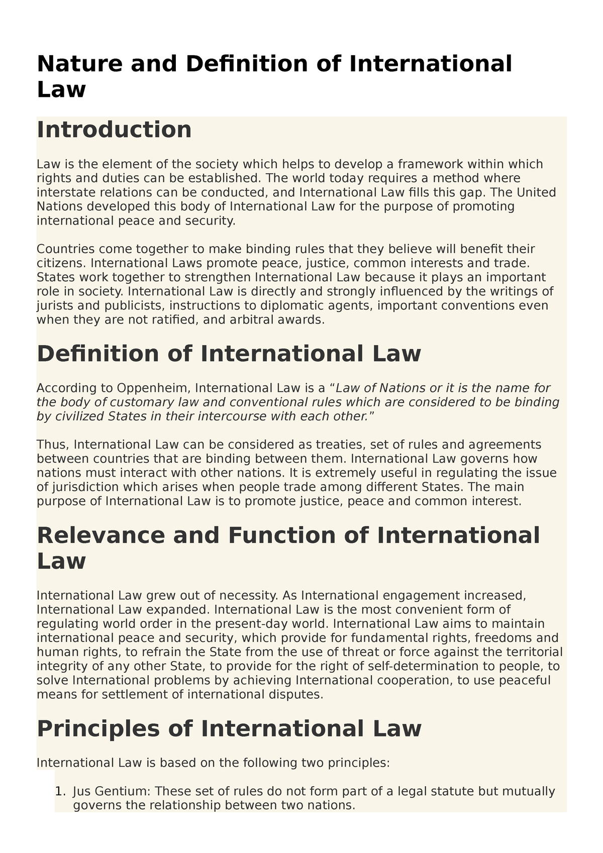sources of international law uk essays