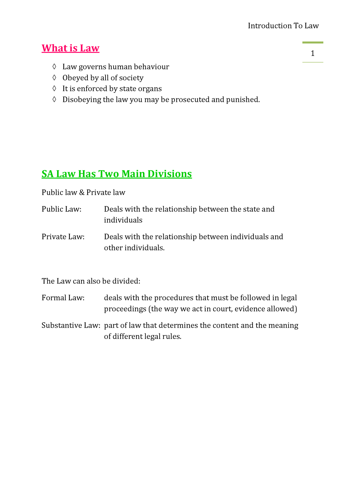 ilw1501-introduction-to-law-summary-what-is-law-1-law-governs-human