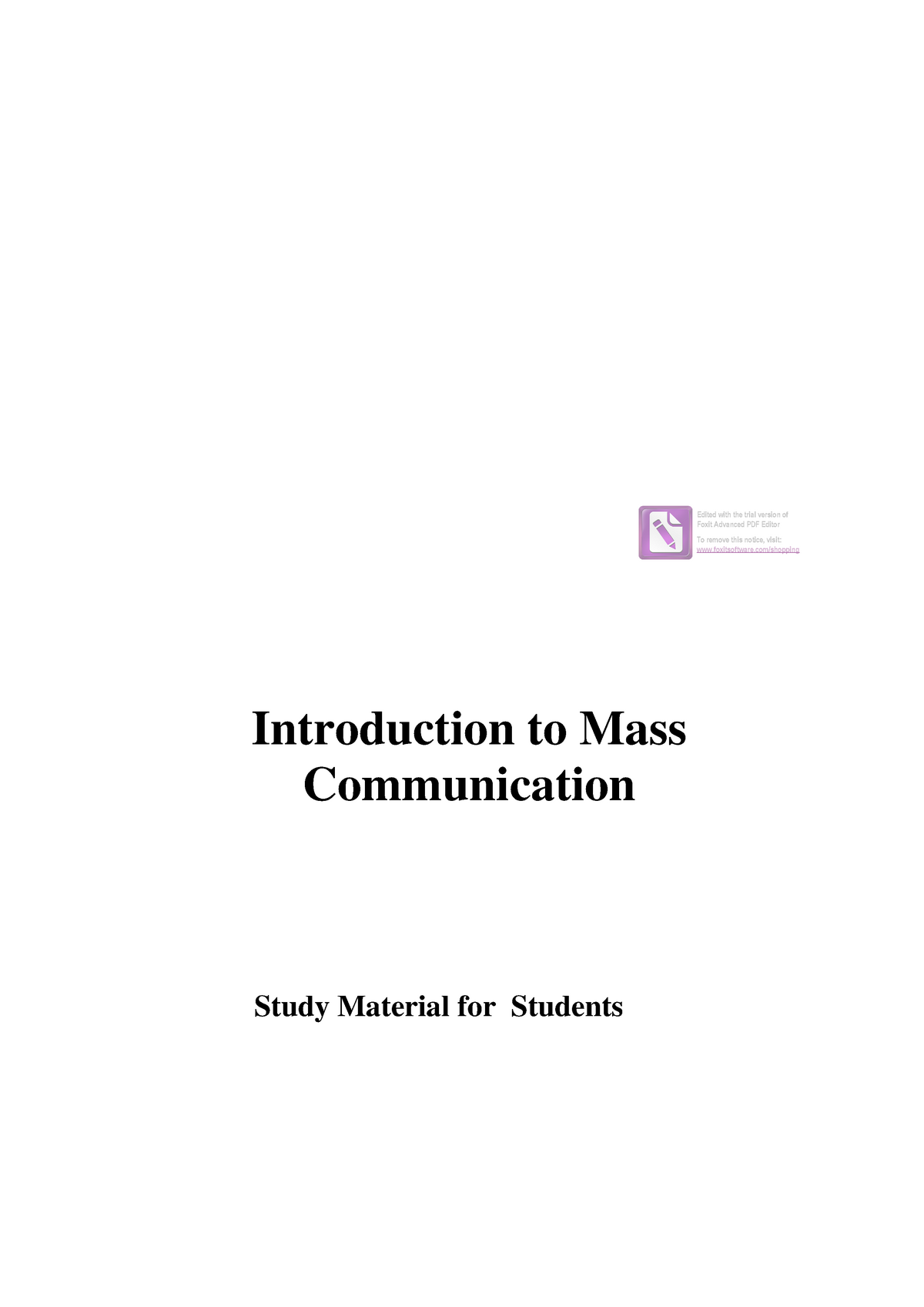 mass communication research papers pdf