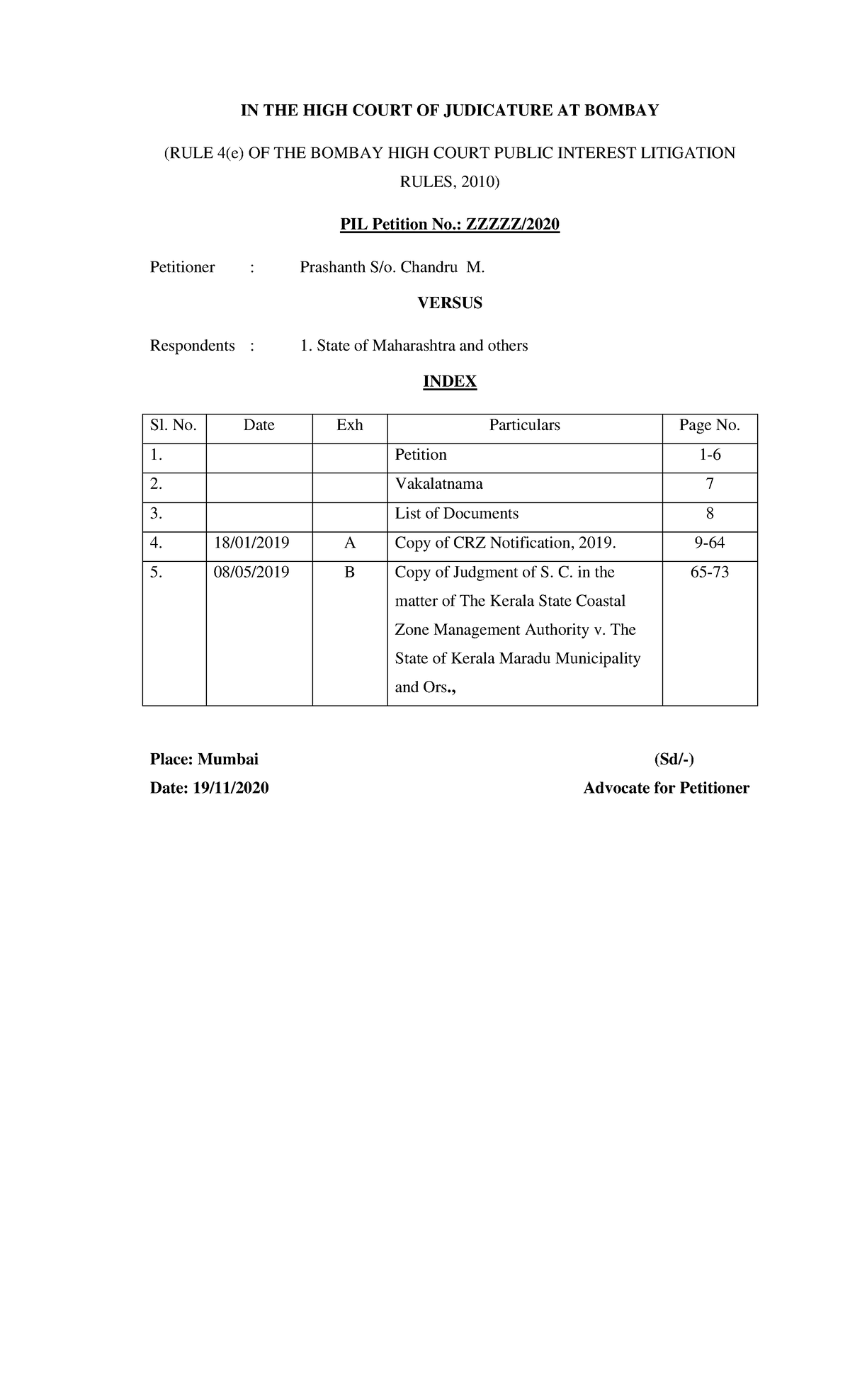 Good notes to refer for PIL . Reference material - (RULE 4(e) OF THE ...