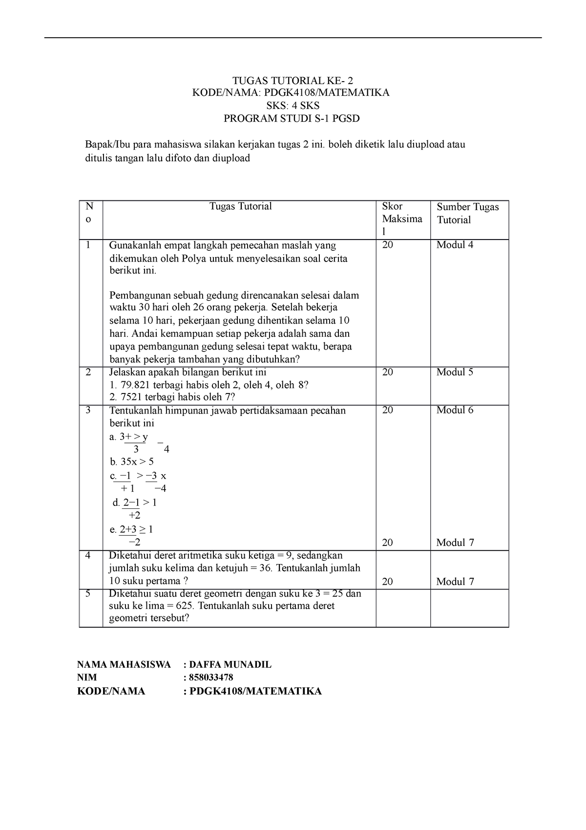 Tugas-2-mtk-sadsadas Compress - TUGAS TUTORIAL KE- 2 KODE/NAMA ...