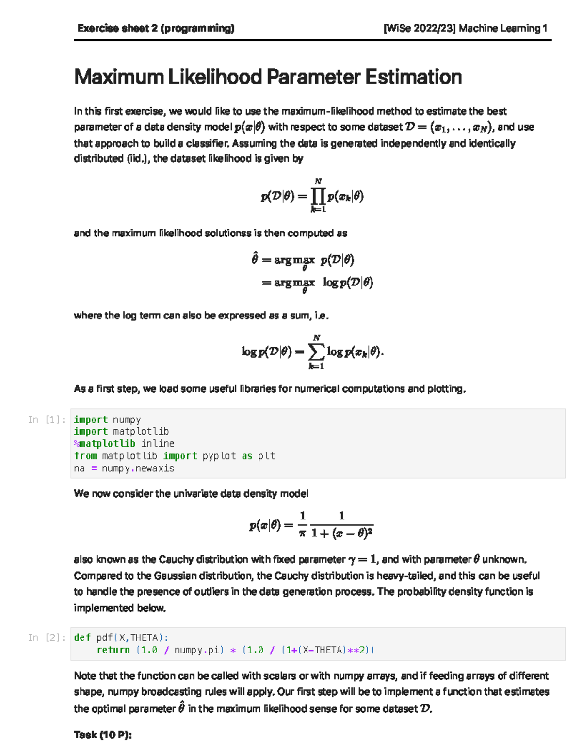 Sheet 02-programming - Exercise sheet 2 (programming) [WiSe 2022/23 ...