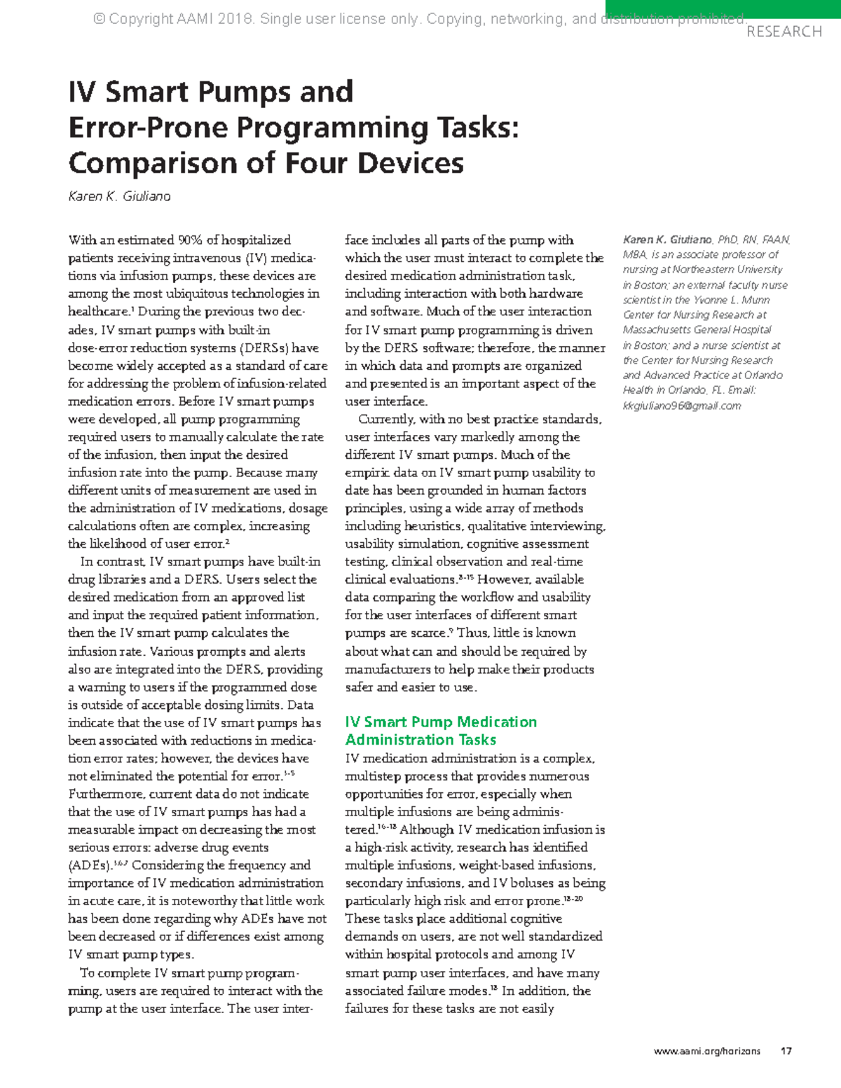 IV Smart Pumps and Error-Prone Programming Tasks- Comparison of Four ...