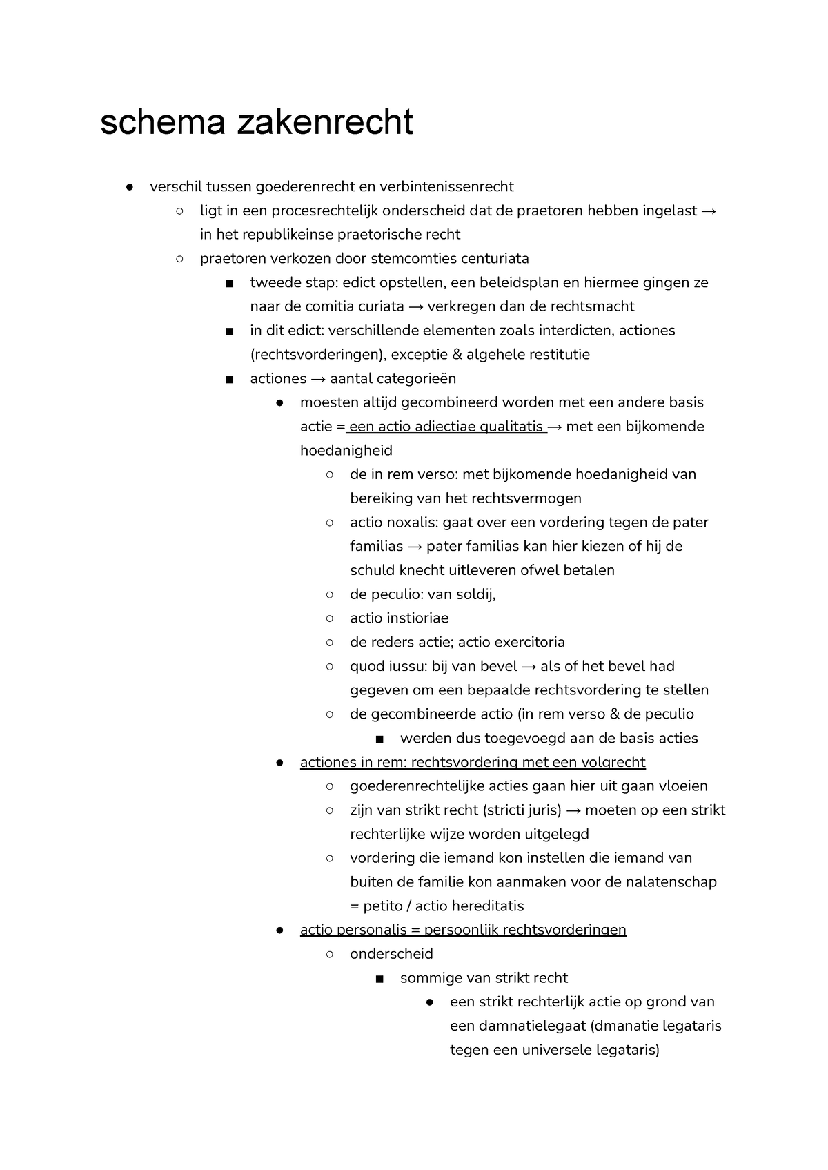 Schema Zakenrecht - Schema Zakenrecht Verschil Tussen Goederenrecht En ...