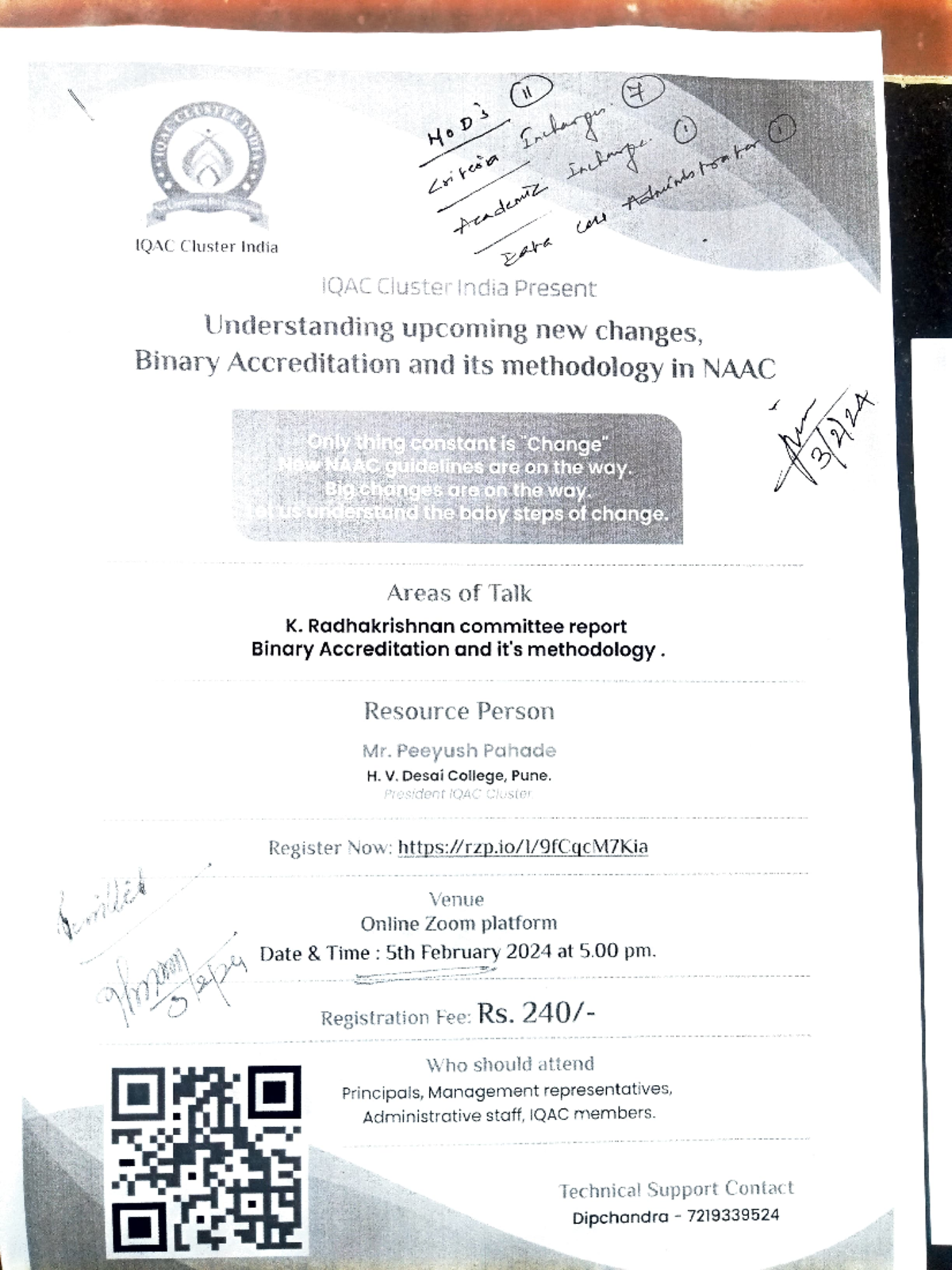 Session on new changes in NAAC - IQAC Clust erlnclia IQAC Cluster India ...