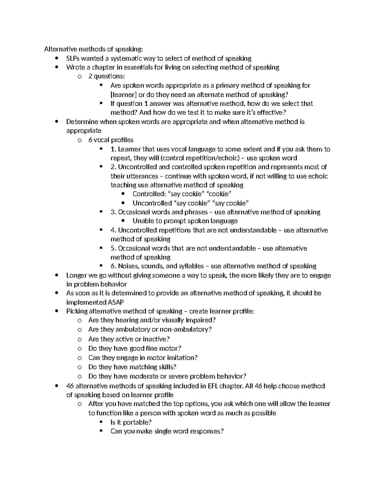 689 Foxy alternative speaking notes - Alternative methods of speaking ...