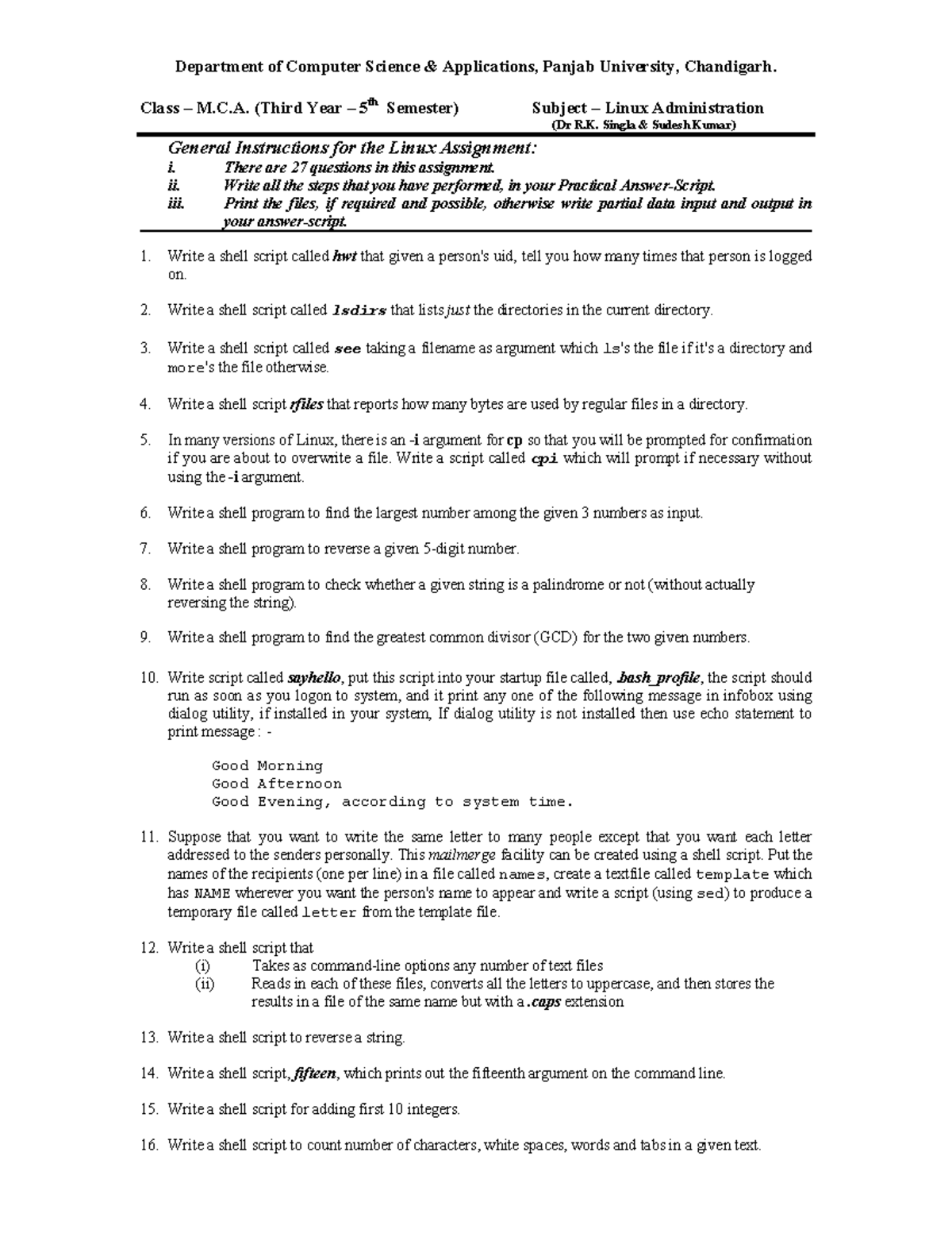 DO IT BRO linux assignment - Department of Computer Science ...