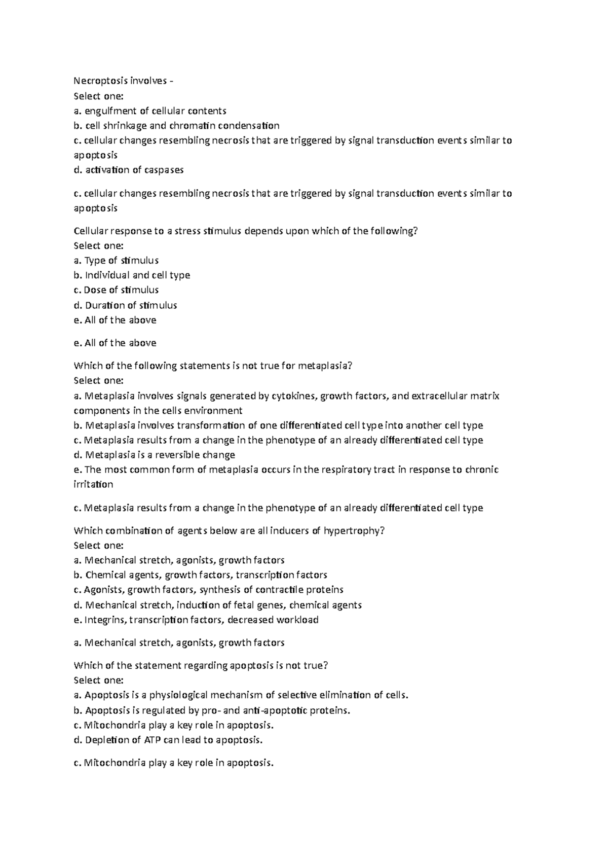 Mmed3937 5 - Pathophysiology for Medical Science - Necroptosis involves ...