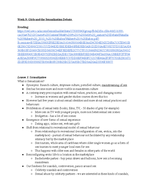 GSWS 2161 Lecture Notes - GSWS 2161 LECTURE NOTES Week 1 Lesson 1 ...