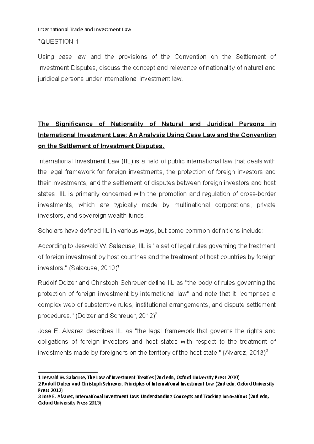 international-investment-law-assignment-question-1-using-case-law