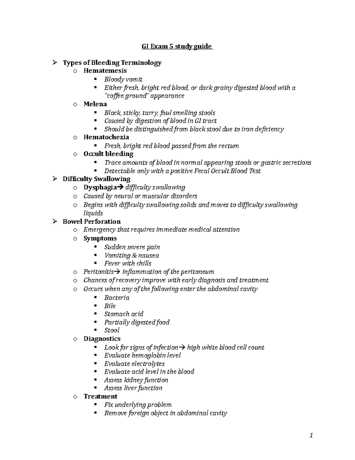 gi-study-guide-gi-exam-5-study-guide-types-of-bleeding-terminology-o