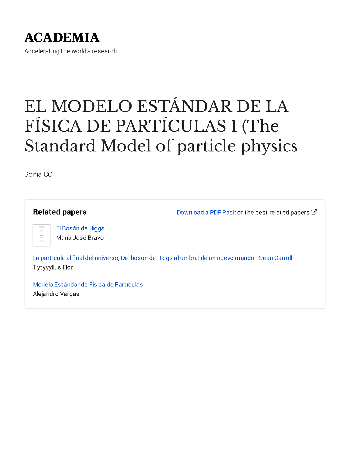 Modeloestandar with cover page v2 - Accelerat ing t he world's research. EL MODELO  ESTÁNDAR DE LA - Studocu