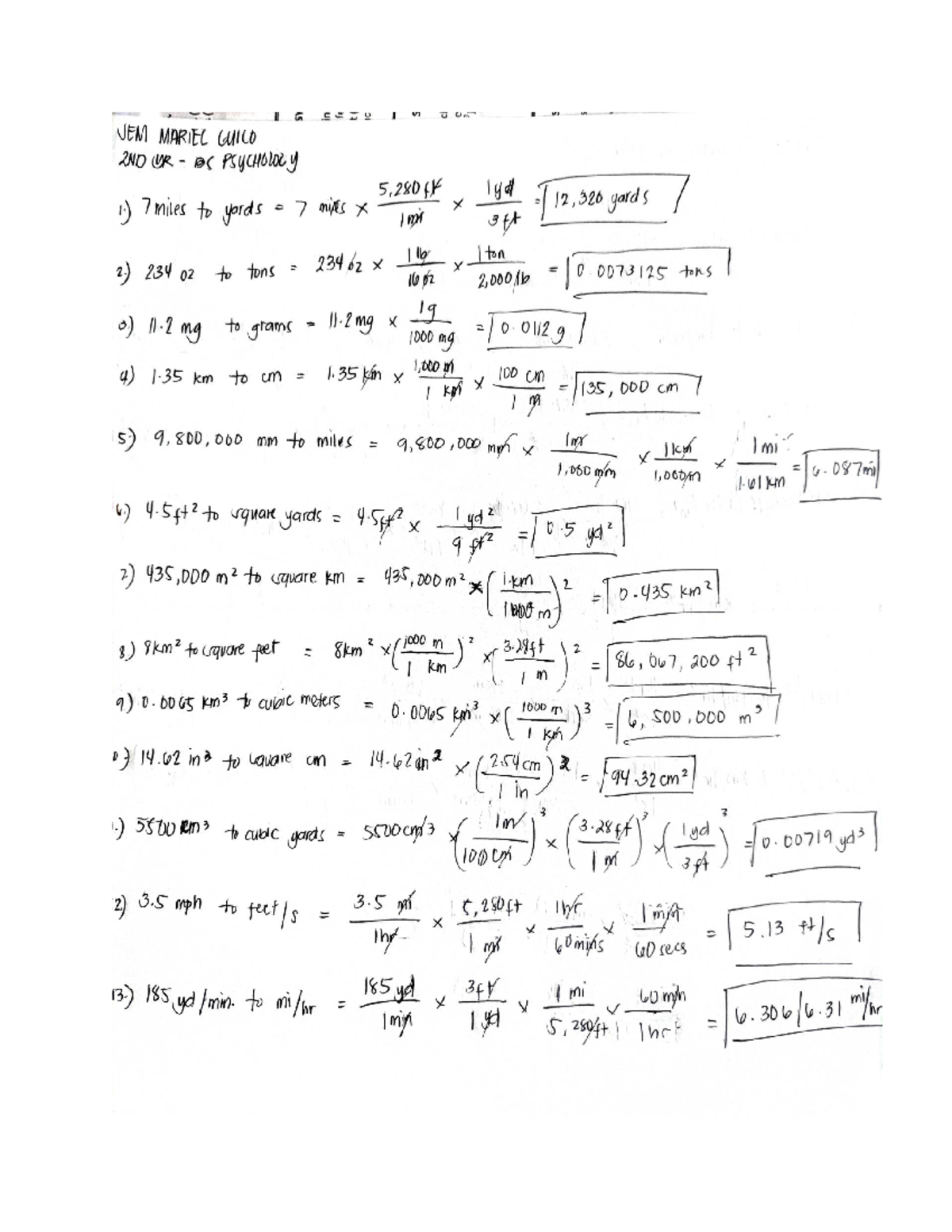 Guico - Units of Measure - Basic Psychology - Studocu