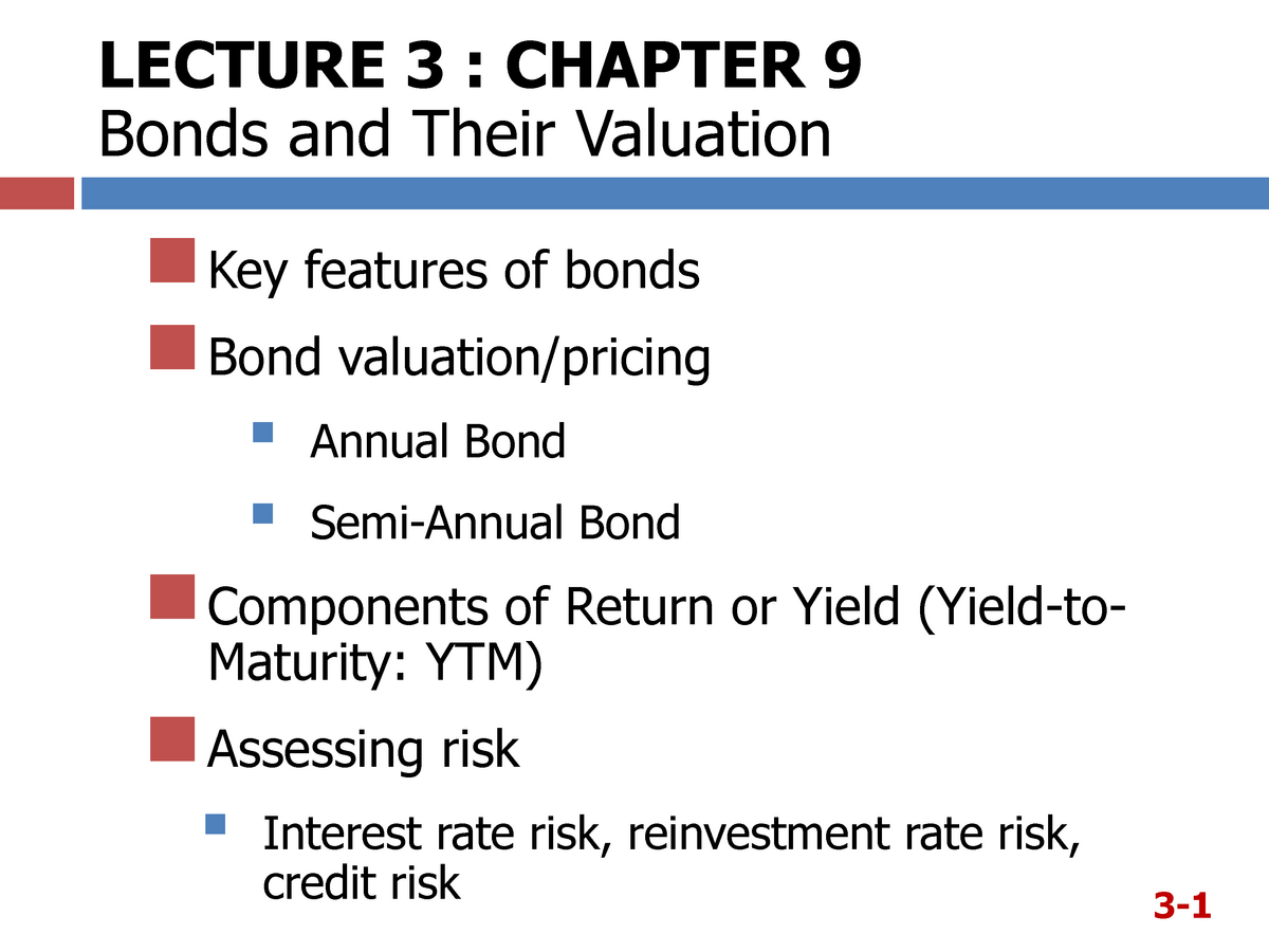 Business Finance - Lecture Notes - Lect 3 Std - LECTURE 3 : CHAPTER 9 ...