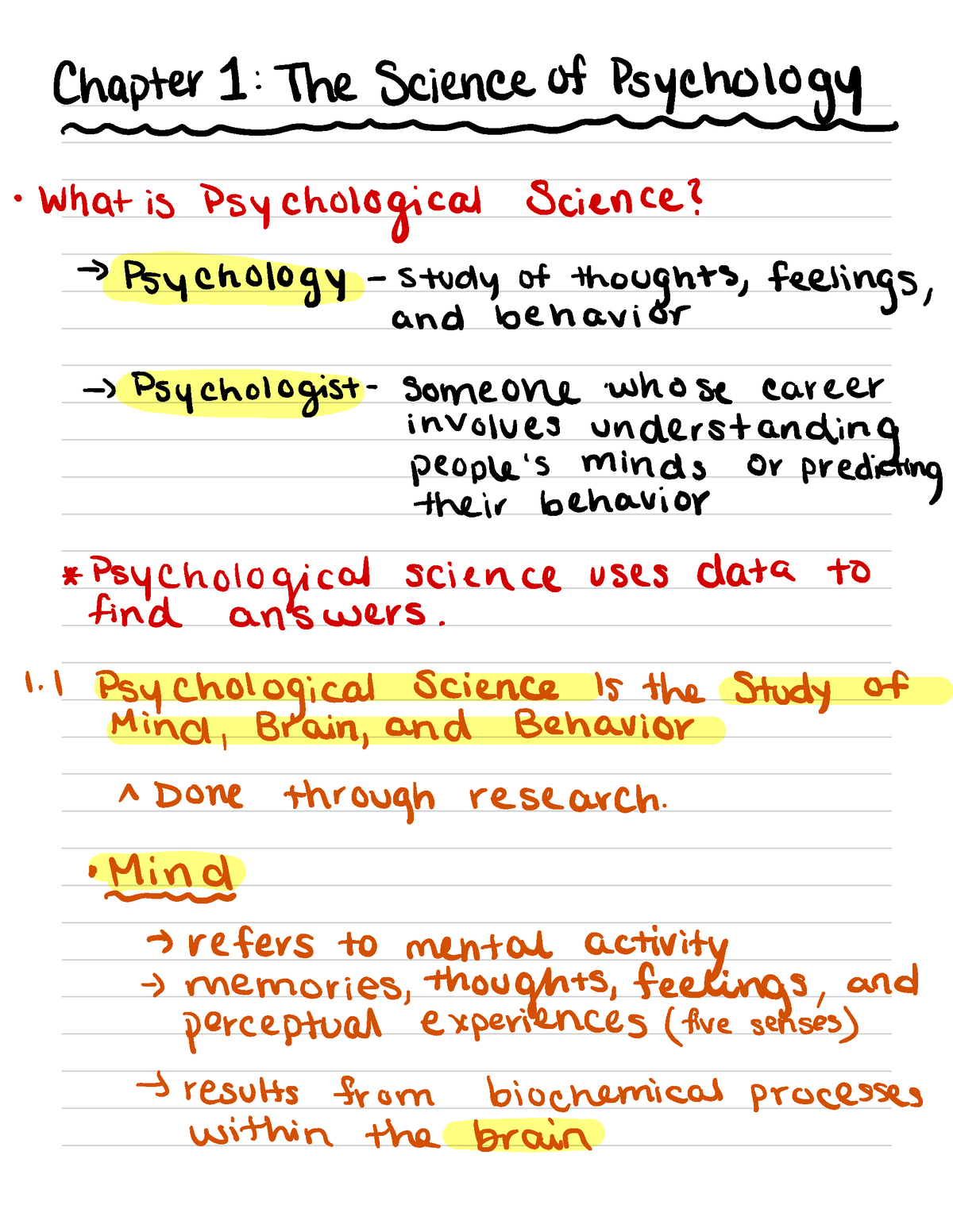 Book Notes - Chapter 1 - Chaptert What Is Psychological Science? ³ ...