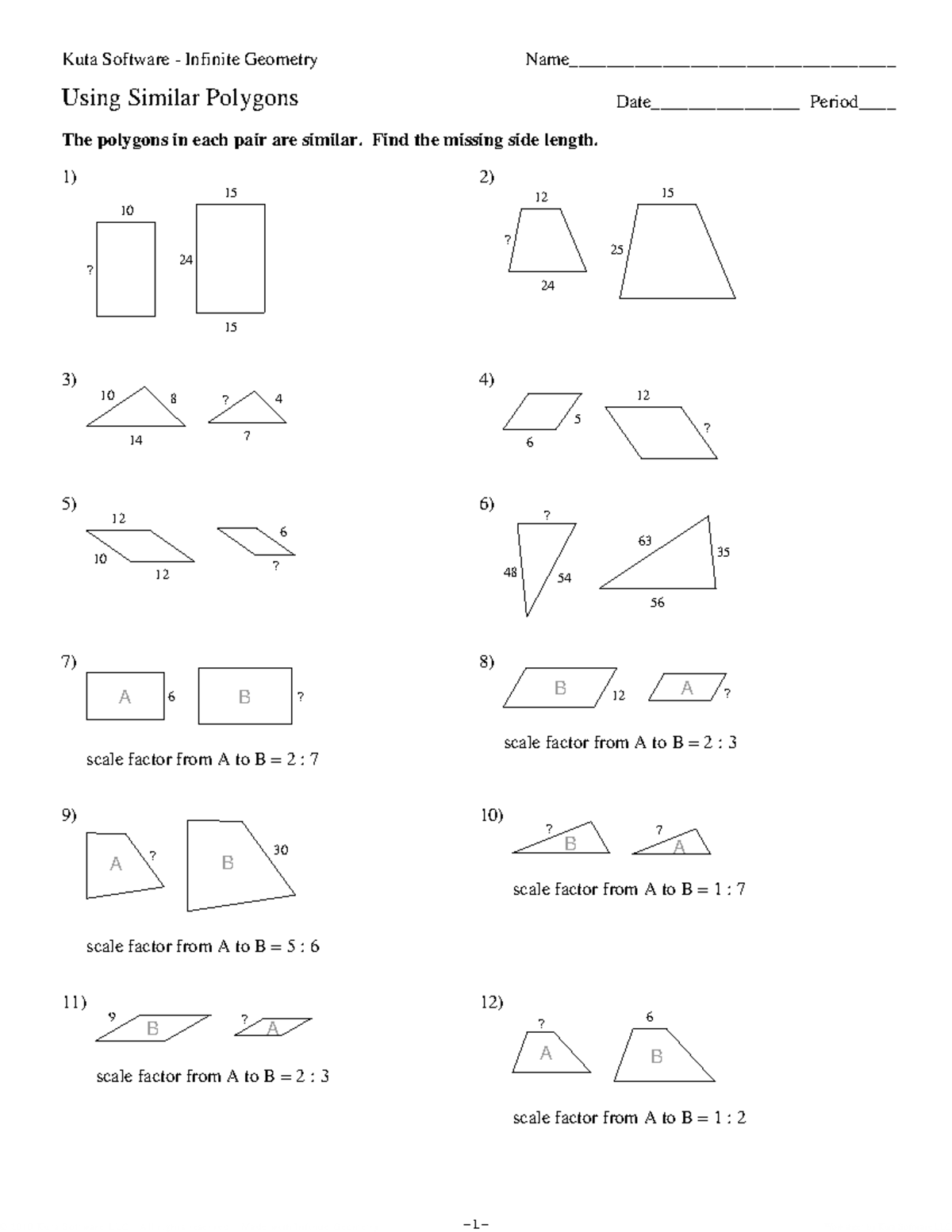 Using Similar Polygons Geom - Studocu