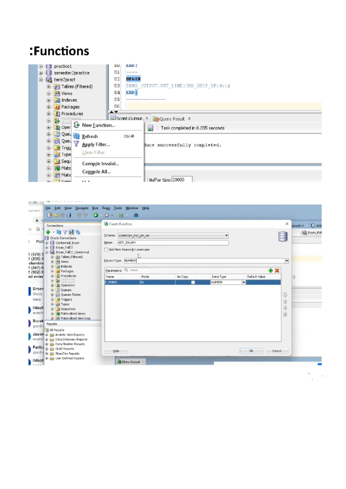 Functions - :Functions :Get salary of an employee with an id ...