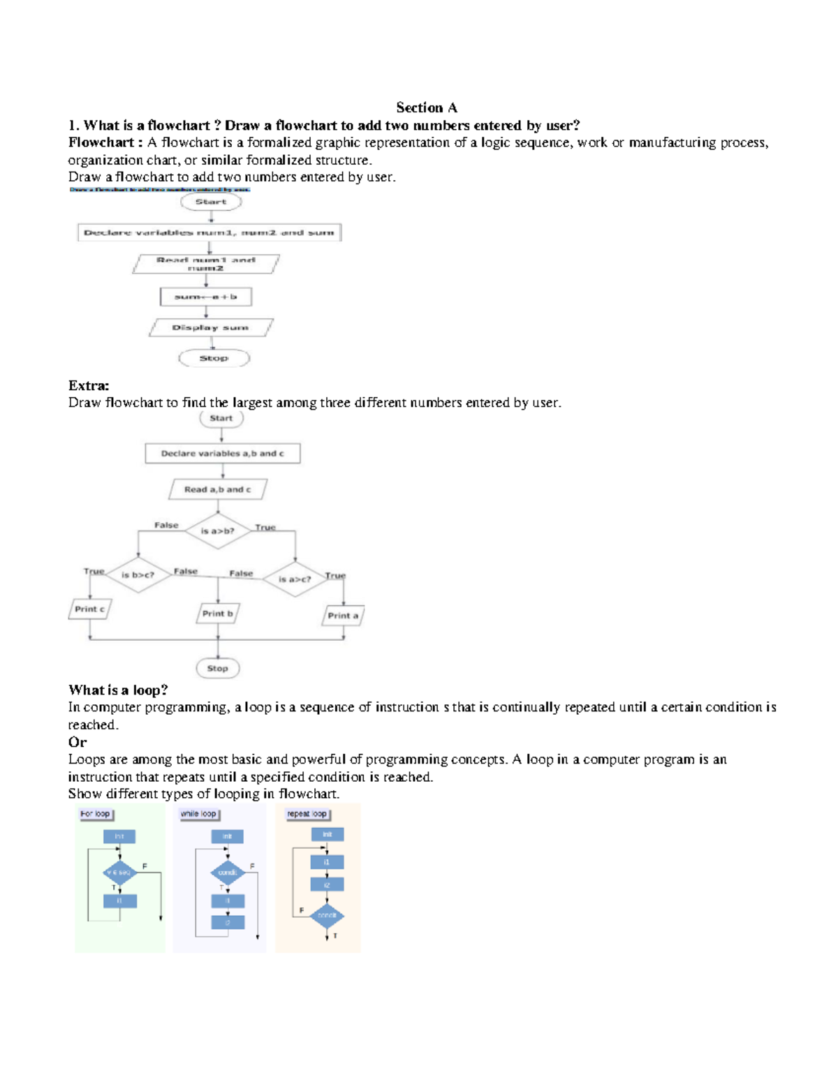 1303 TMA-1 - It is about Lab work of Basic Computer. - Section A What ...