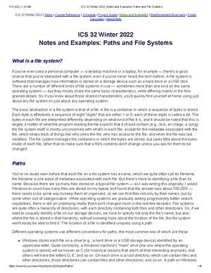 ICS 32 Winter 2022, Notes and Examples Classes - ICS 32 Winter 2022 ...