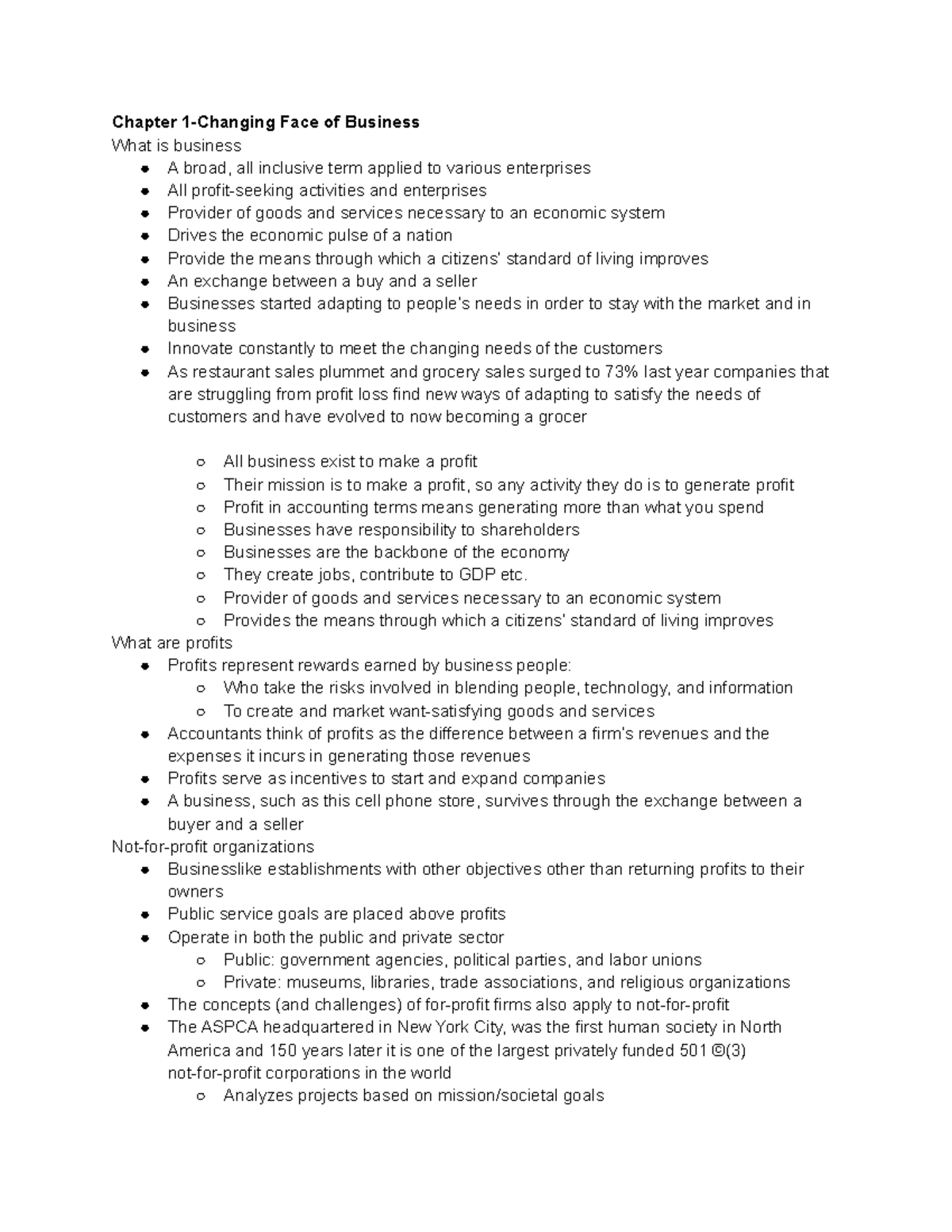 intro-to-business-part-1-chapter-1-changing-face-of-business-what-is