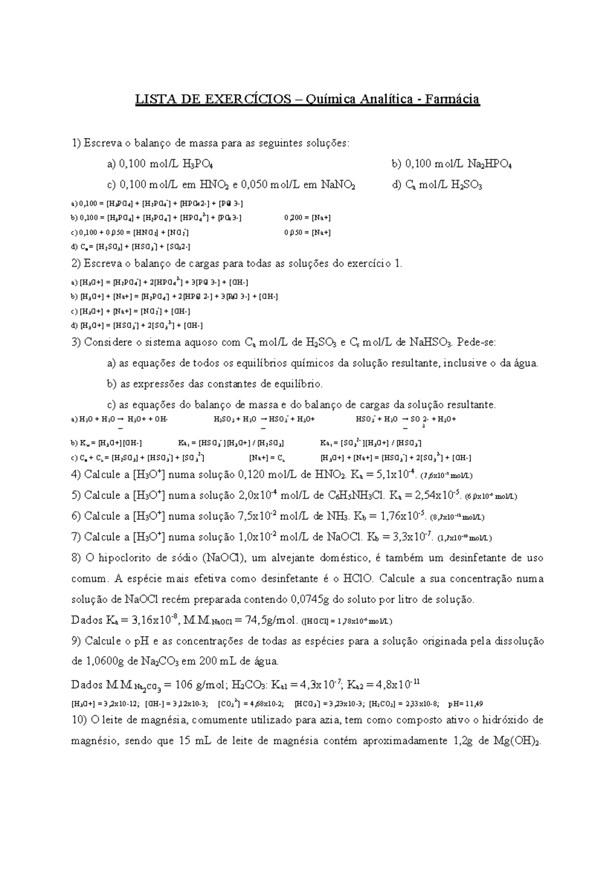 Lista+DE+ Exerc%C3%8 Dcios+2+ +Farm%C3%A1cia - 4 3 4 4 4 4 4 LISTA DE ...