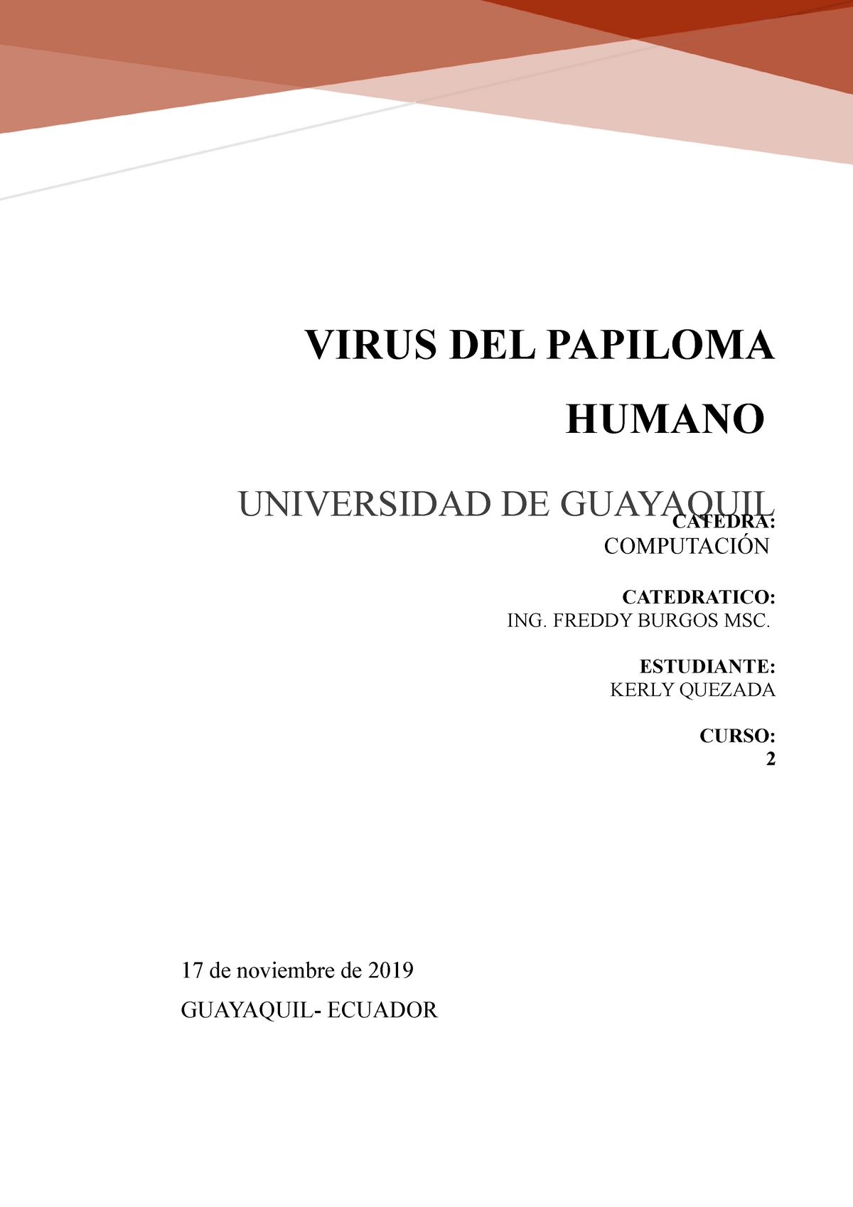 virus del papiloma guayaquil