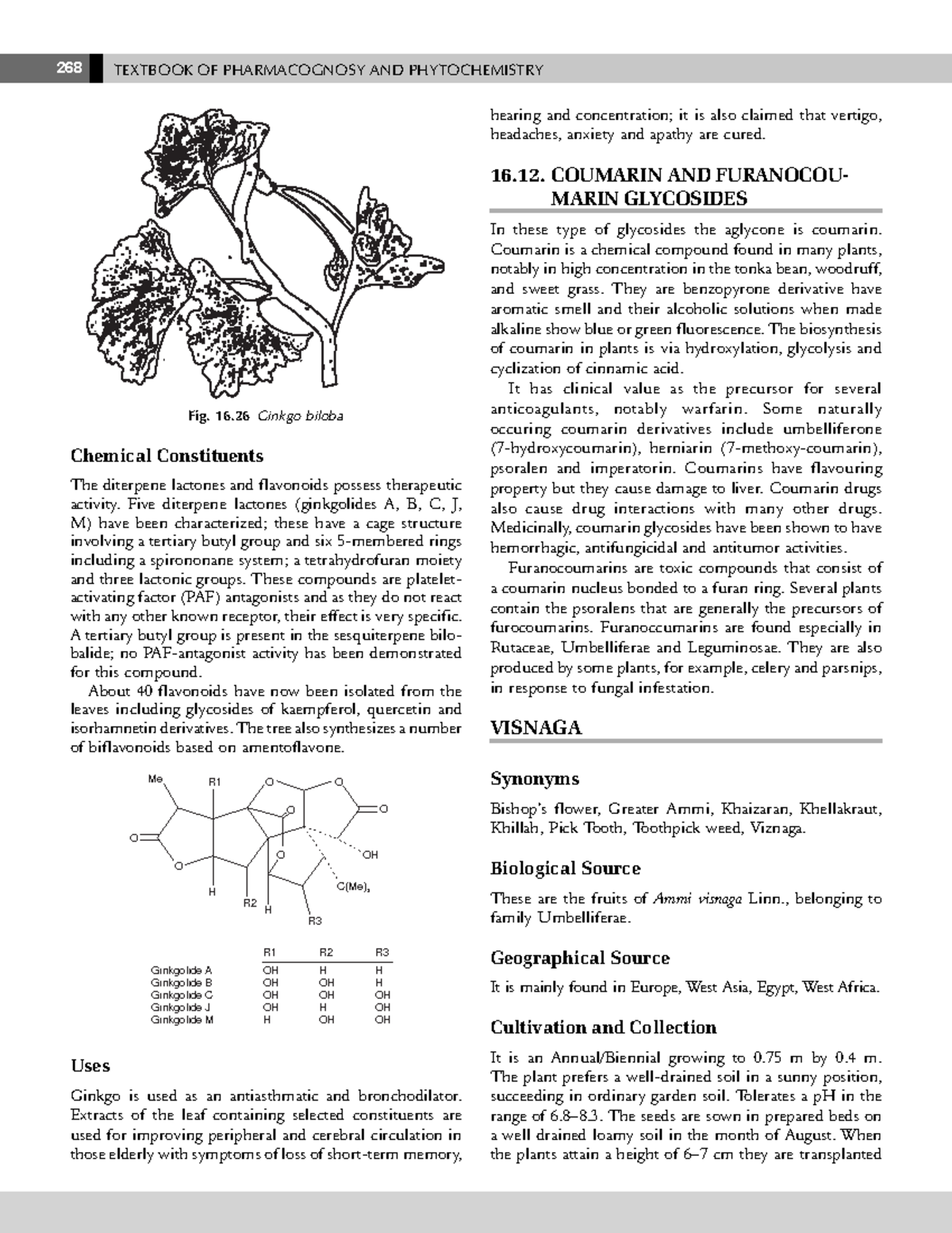 277-279 - Pharmacognosy - 268 TEXTBOOK OF PHARMACOGNOSY AND ...