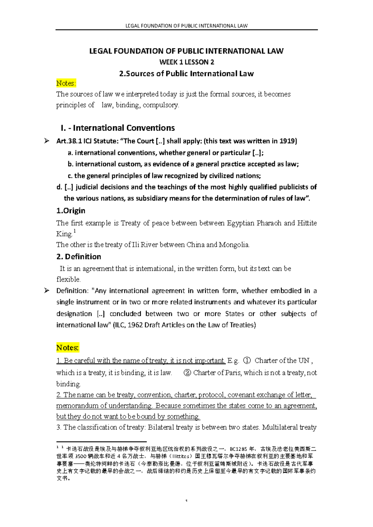 M 1.1 Legal Foundation OF Public International LAW - LEGAL FOUNDATION ...