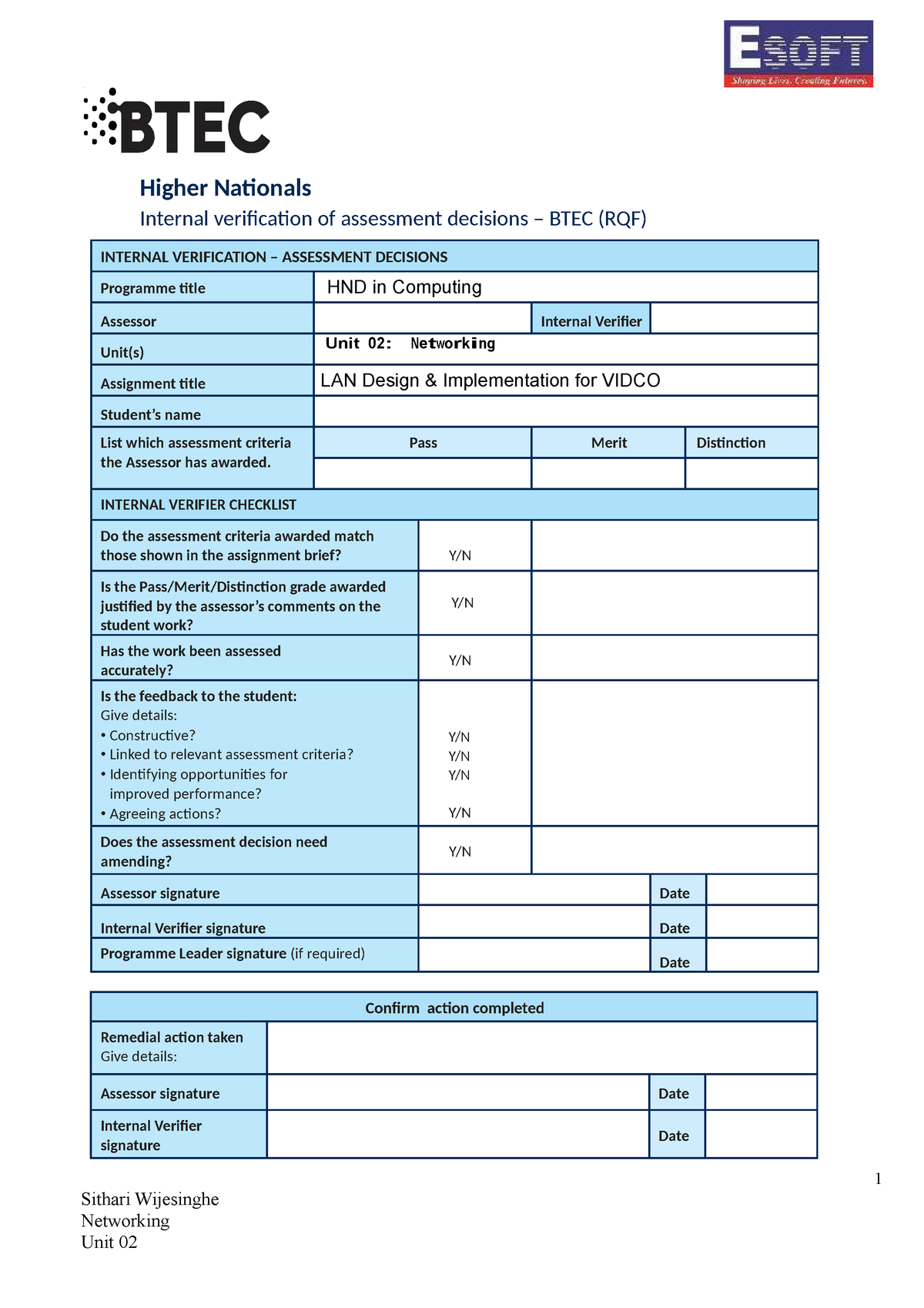 25671389 - Lecture Notes - Higher Nationals Internal Verification Of ...