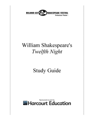 Twelfth Night Study Guide Studocu Summary Library En Studocu