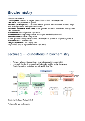 Biomedical science notes - Studocu