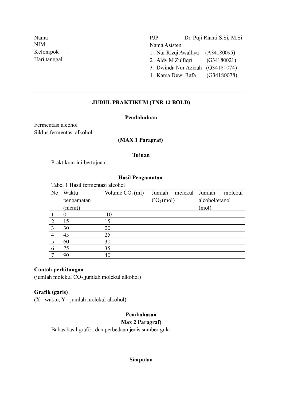 Format Laporan Praktikum Materi 13 Biologi Dasar Bio102 2021 2022