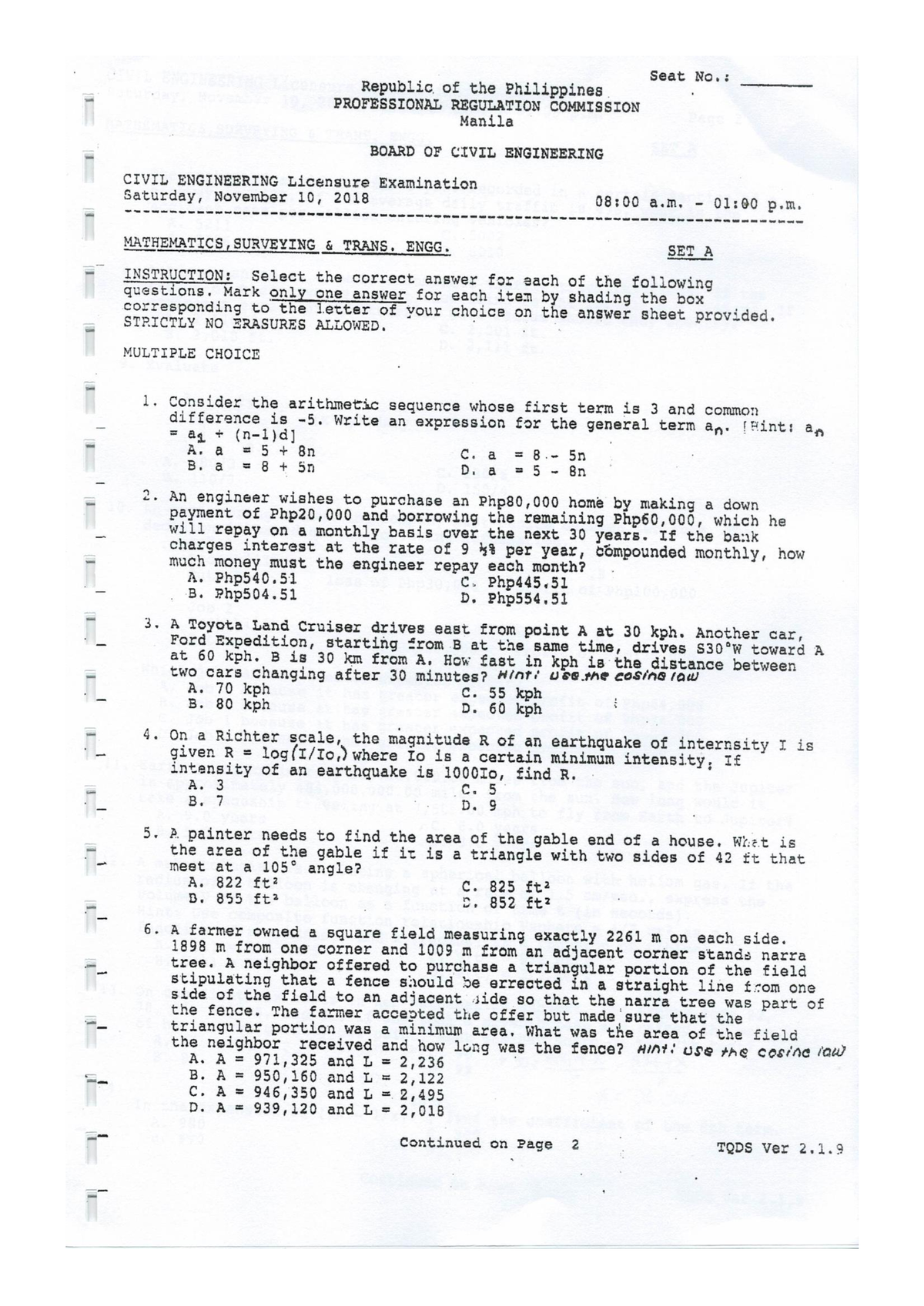 geodetic engineering undergraduate thesis topics